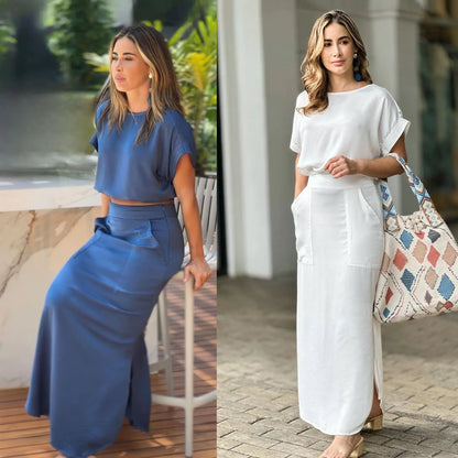Casual Two-Piece Dress Set for Women