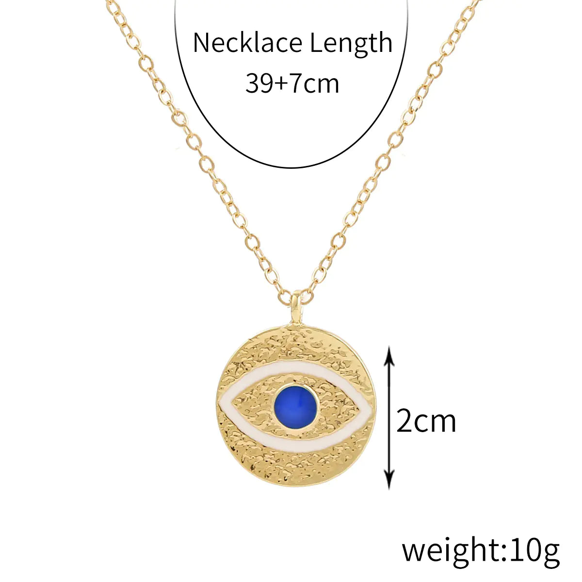 Layered Evil Eye Pendant Necklace for Mother's Day